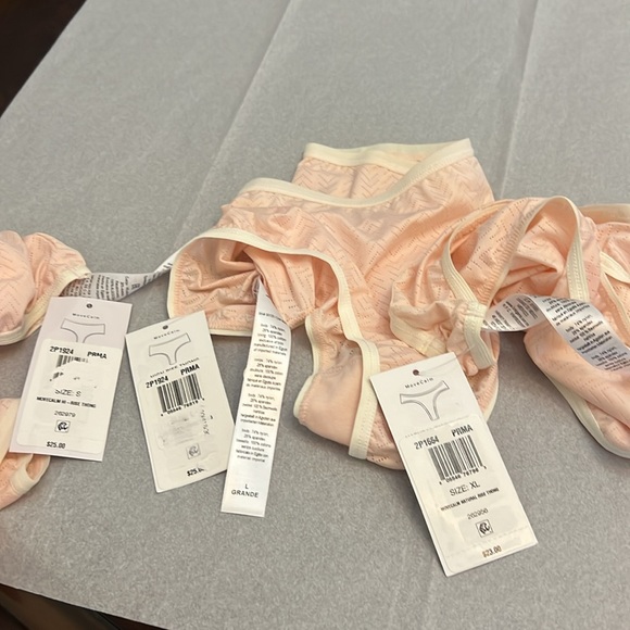 Hanky Panky MoveCalm™ High-Rise Thong Pearl Pink - Picture 7 of 7